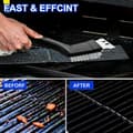 Miniatyrbild 2 av 6: Grillborste - Rostfritt stål - 3 delar - Hård skrapa - Rostbeständig - Ergonomisk