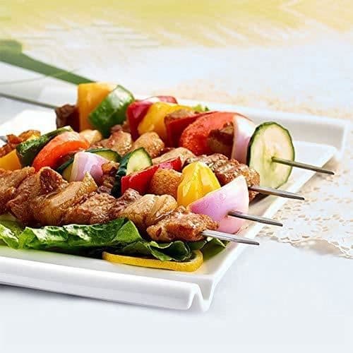 Brochettes av Kött HOMEALEXA 20-pack i Rostfritt Stål för Grill 38 cm