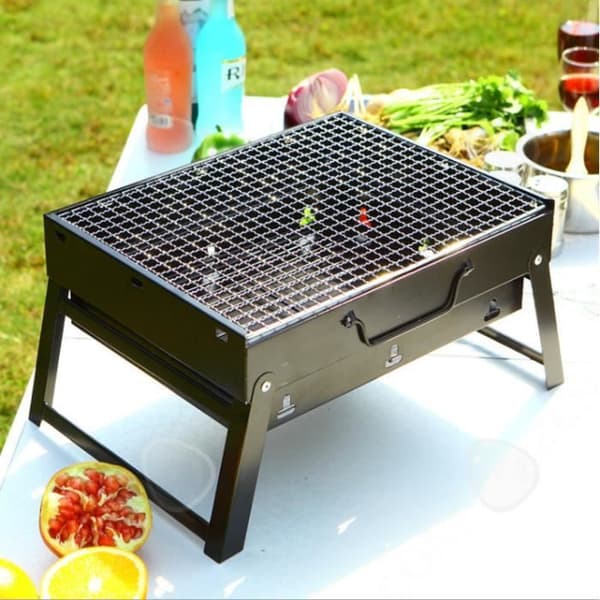 CONFO® Grill Bärbar Utegrill Hem Stor BBQ Camping Vikbar Mini BBQ Grill Utomhus Camping Middag