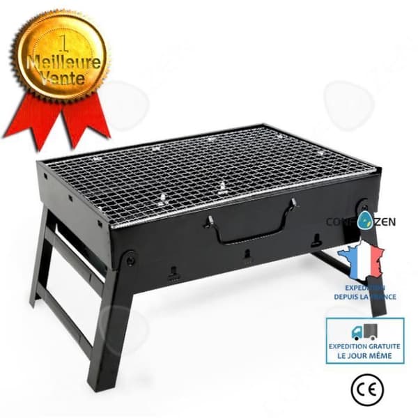 CONFO® Grill Bärbar Utegrill Hem Stor BBQ Camping Vikbar Mini BBQ Grill Utomhus Camping Middag