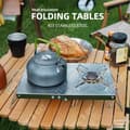 Miniatyrbild 4 av 4: TD® Bärbar fällbar utomhusisolering i rostfritt stål bordshuvud stå spis minibord campi spis tillbehör
