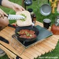 Miniatyrbild 2 av 4: TD® Bärbar fällbar utomhusisolering i rostfritt stål bordshuvud stå spis minibord campi spis tillbehör