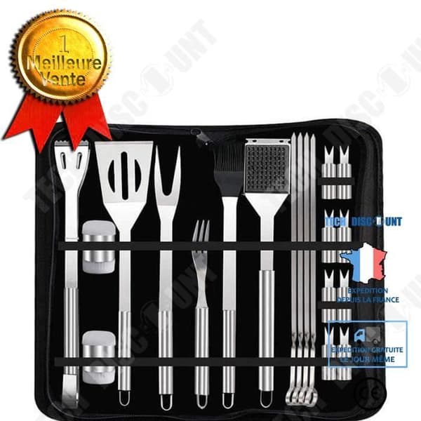 TD® 20 ST BBQ-verktyg, grillverktygsset i rostfritt stål Köksredskapsset BBQ Grillverktygssats
