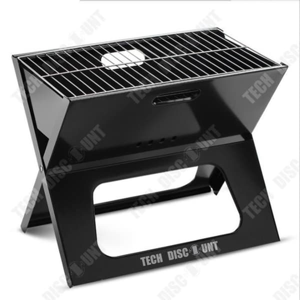 TD® X-formad utomhusgrill camping bärbar hopfällbar grill stor kapacitet kol trä multifunktionell solid grill pla