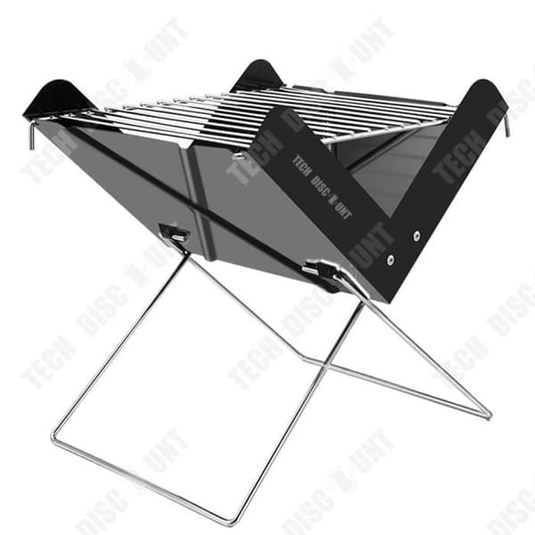 TD® Grillgrill mini tredimensionell ventilation portabel utomhusgrill hopfällbar koltråd för enkel förvaring