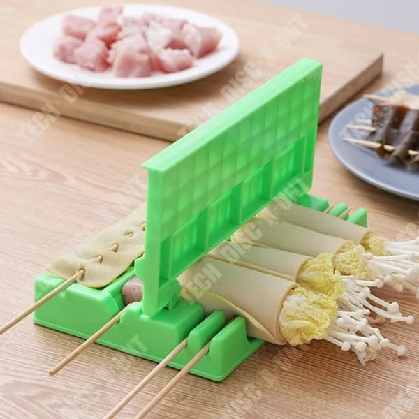 TD® Grillspett artefakt 3 i 1 spett köttpiercing artefakt automatiskt multifunktionellt köttspett