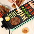 Miniatyrbild 3 av 4: TD® Elektrisk grillugn hushålls elektrisk grillhylla rökfri ugn liten grillugnsspett elgrill inomhus