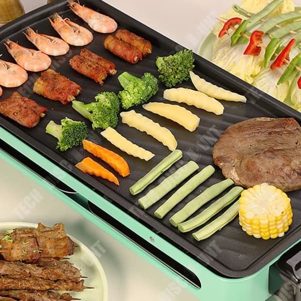TD® Elektrisk grillugn hushålls elektrisk grillhylla rökfri ugn liten grillugnsspett elgrill inomhus