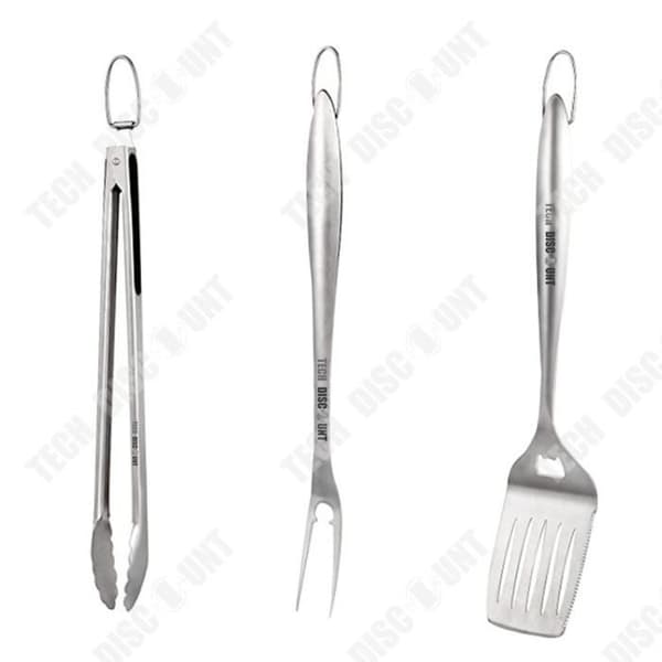 TD® Outdoor BBQ Tool Set 3 delar rostfritt stål Grill Gaffel Grill Grill Spade Kombinationsgrill