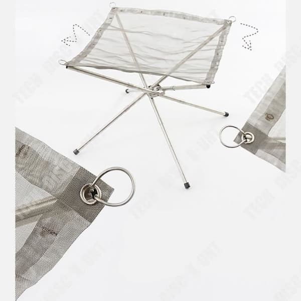 TD® Utomhuscamping hopfällbar vedgrillspis Utomhuspicknicktillbehör BBQ-utrustning Bärbar hopfällbar spis