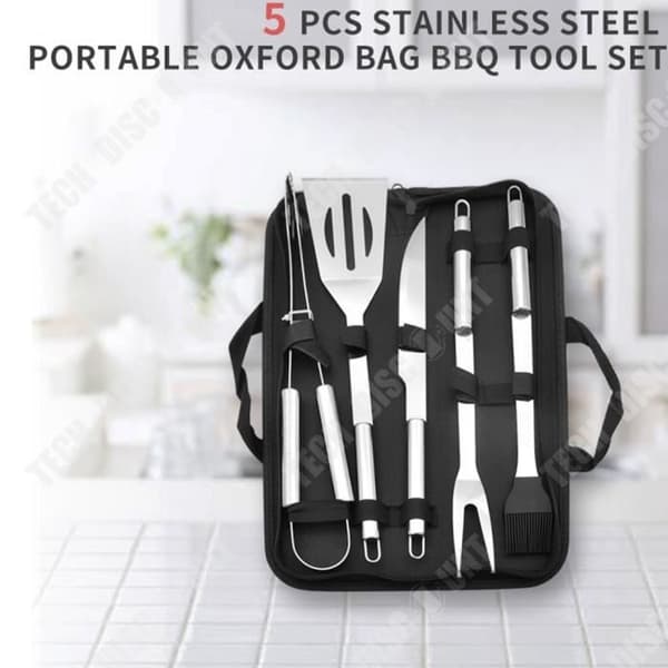 TD® BBQ-set i rostfritt stål Oxford tygpåse BBQ-redskap Utomhus BBQ-set Grillverktyg