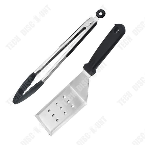 TD® Outdoor BBQ Accessories Kit Professionell köksspatel i rostfritt stål Silikontång av livsmedelskvalitet