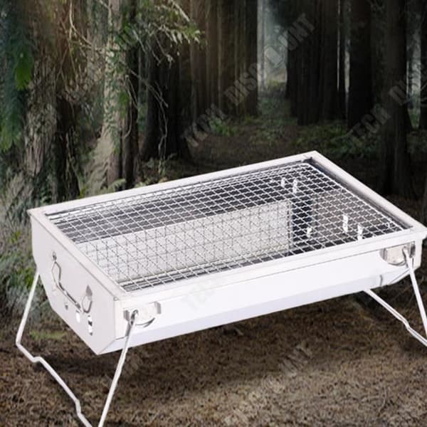 TD® Rostfritt stål Vikbar kolgrill BBQ Grilltillbehör Utomhus hushålls bärbar campinggrill