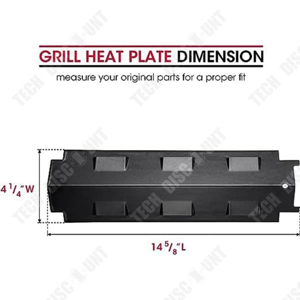 2 delar rostfritt stål gasgrill rostfritt stål värmespridare emaljerad kokplatta Grillplåt