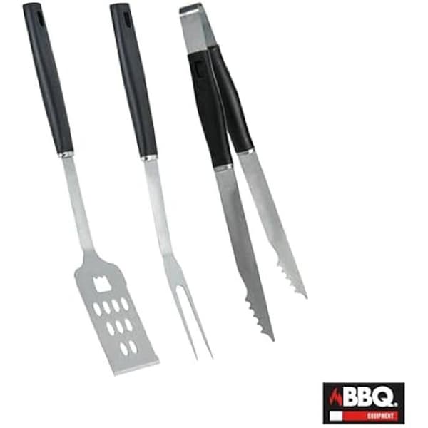 3 delar svart grillredskapsset