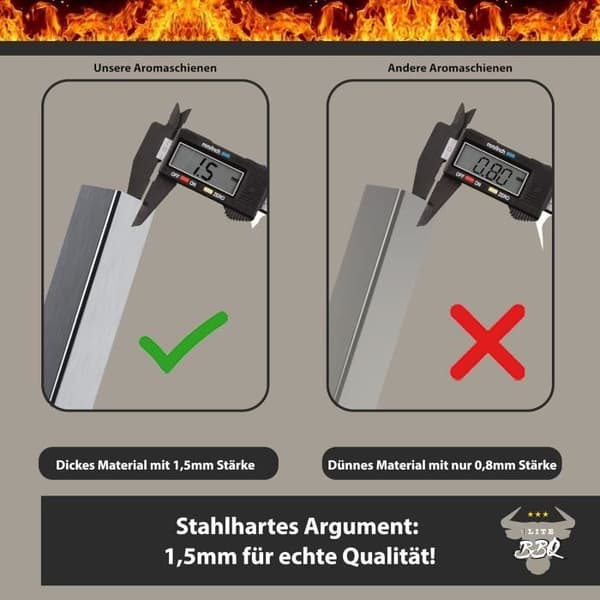Räls av rostfritt stål för Weber Spirit 310 320 330