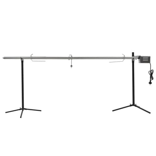 Automatisk grill med motor rostfritt stål 207x45x81 cm