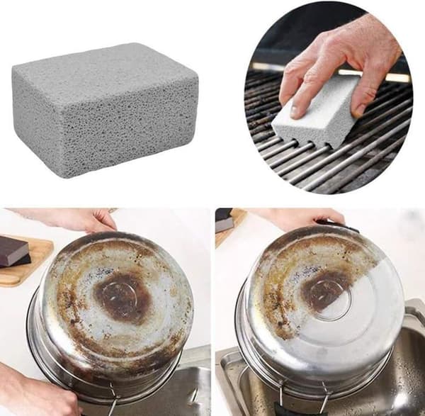 Grillskrapor - Ekologiska - 4PCS - Rengöringssten - Utsökt luktfri - Icke giftig