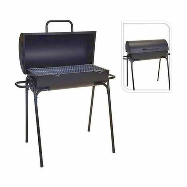 Kulgrill med Ben Sort 33 x 63 x 89 cm Cirkulær