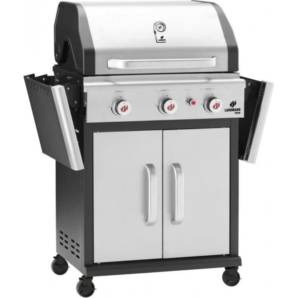 Landmann Triton flexX PTS 3.0 gasolgrill, 3-brännare, rostfritt stål