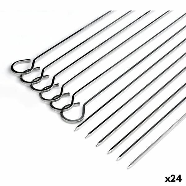 Grillspydesett Algon Metall 27 cm 6 Deler (24 enheter)