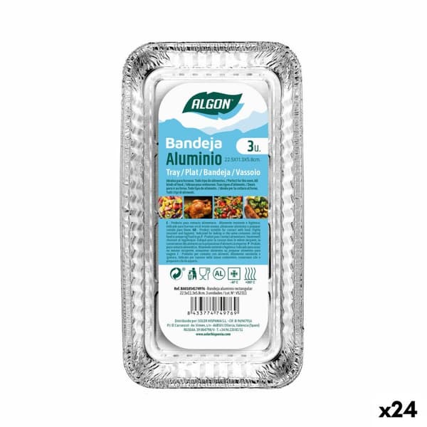 Uppsättning med Brickor Algon 24 antal