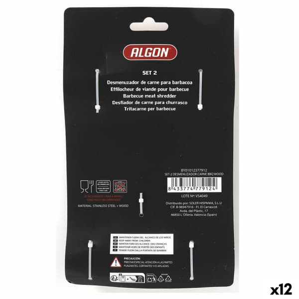 Köttslicer Algon 1,8 mm 2 Delar (12 antal)