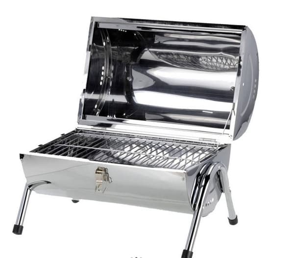 TopDesign Kullgrill med dobbelte grilloverflader, bærbar
