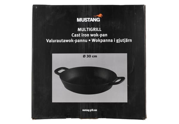 Mustang Støbejerns wokpande Multigrill-kompatibel, diam. 30 cm