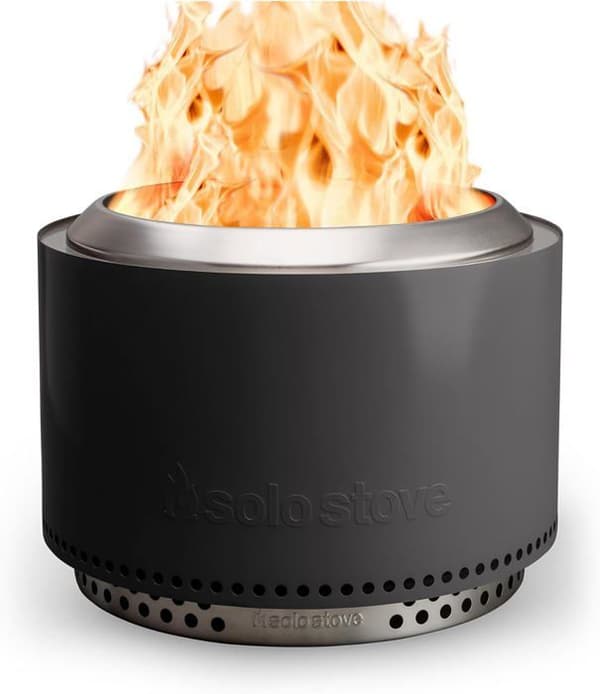Solo Stove Brasero Yukon och Ställning 2.0 | Rökfri Brasero, Naturlig Träförbränning, 68,5x50,5cm, 20 kg, Grå