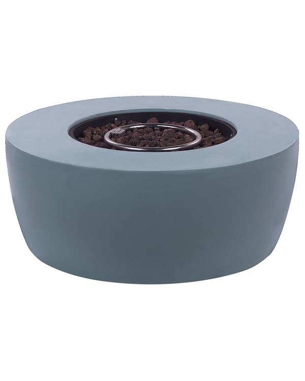 Ildsted Grå 92 x 92 x 38 cm Rund form Propan Terrassevarmer Moderne design Hage Utemøbler Tilbehør