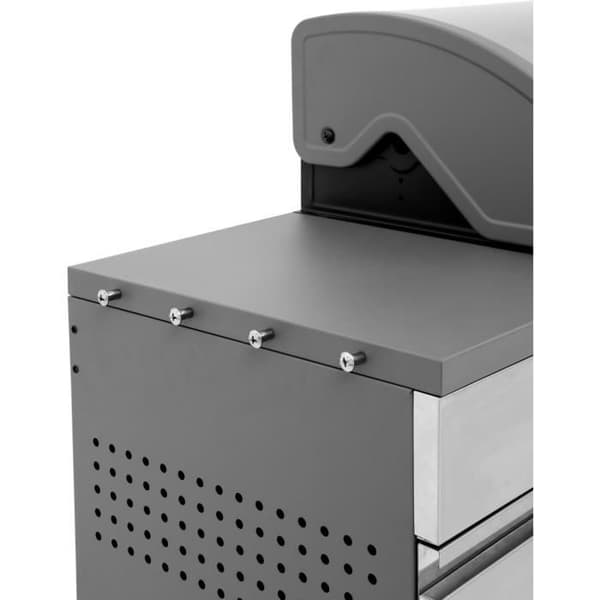 Gasolgrill - COOKING BOX - BRISBANE - Rostfritt stål - 142 X 57 X 112 cm - Grå