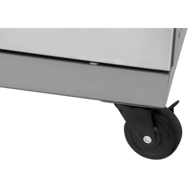 Gasolgrill - COOKING BOX - BRISBANE - Rostfritt stål - 142 X 57 X 112 cm - Grå