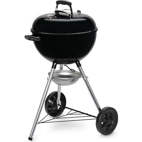 WEBER Original Vattenkokare E-4710 kolgrill - Emaljerat stål - Diameter 47cm - Termometer integrerad i locket - System