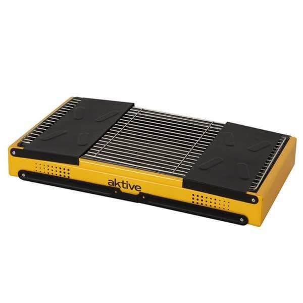 Havegrill Transportabel Aktive Stål 89 x 33 x 33 cm Gul