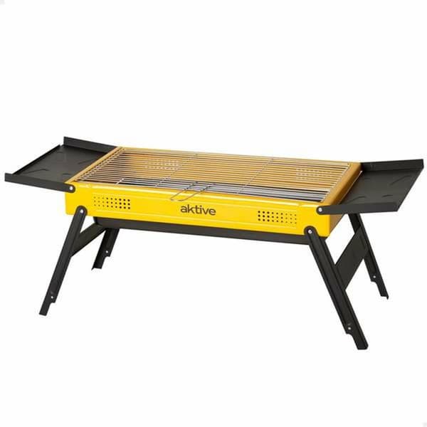 Porttakil grilli Aktive Teräs 89 x 33 x 33 cm Keltainen
