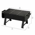 Miniatyrbilde 5 av 7: Bærbar Grill Aktive Stål 45 x 25 x 30 cm Svart (2 enheter)