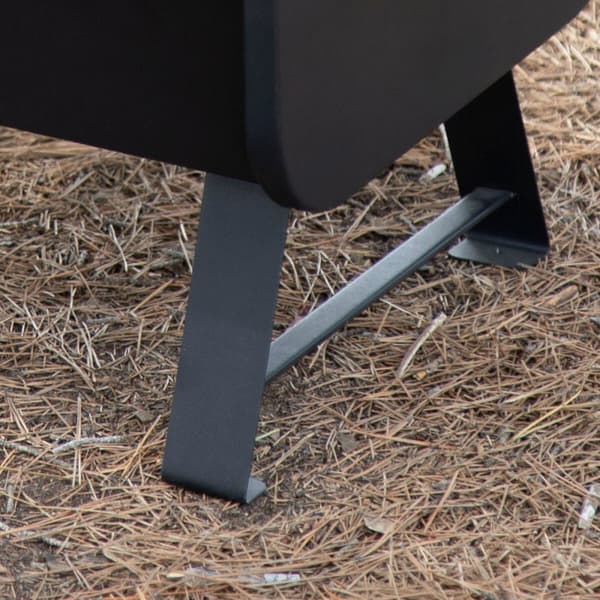 Bærbar Grill Aktive Stål 45 x 25 x 30 cm Svart (2 enheter)