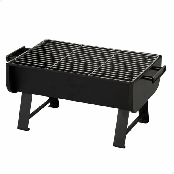 Bærbar Grill Aktive Stål 45 x 25 x 30 cm Svart (2 enheter)