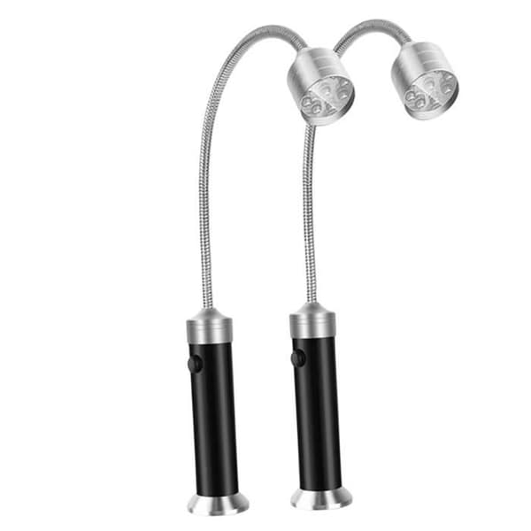 LED-grillen tänder den flexibla svanhalsen 360 grader 2 delar