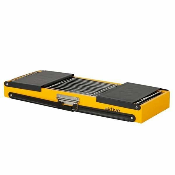 Bärbar Grill Aktive Stål 89 x 32 x 22 cm Gul