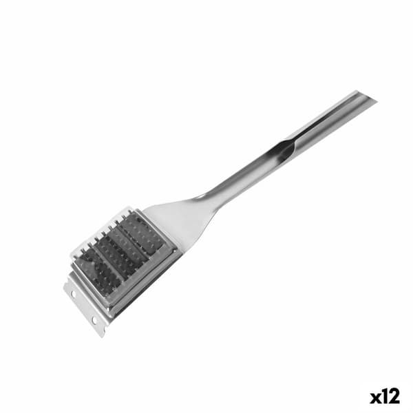 Grill-rensebørste Algon 44 x 6,5 x 4,5 cm Stål (12 enheder)