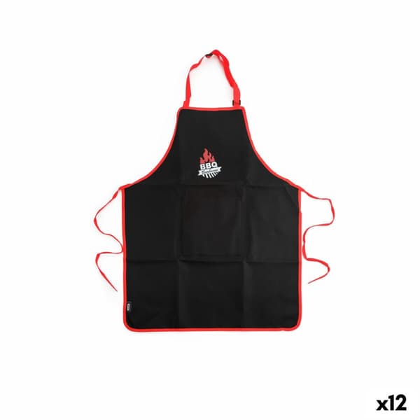 Förkläde Algon 61 x 75,5 cm Svart Grill
