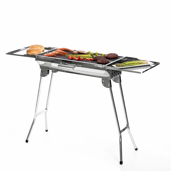 BEGAGNAD Hopfällbar Kolgrill i Rostfritt Stål InnovaGoods Rostfritt stål (Renoverade A)