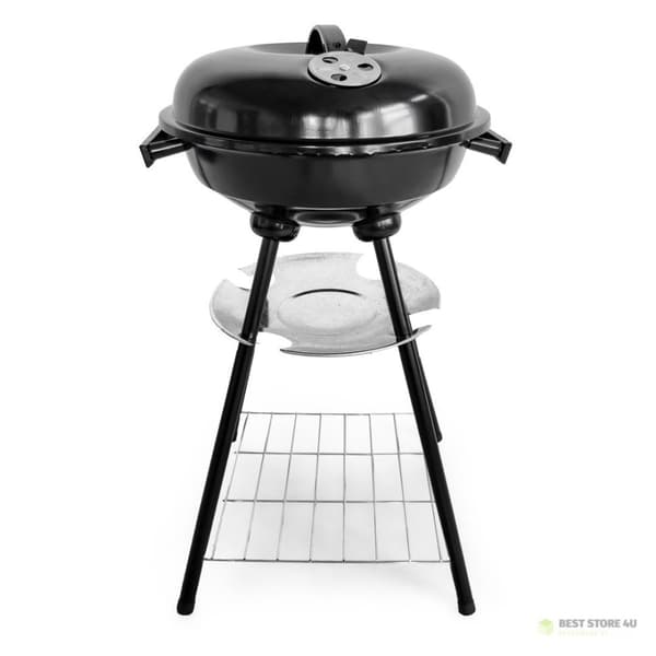 Havegrill med låg og askeskuffe