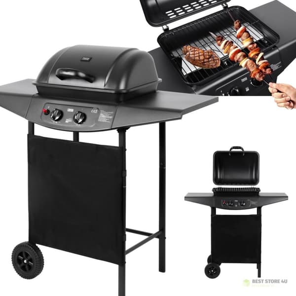 Teesa BBQ 2000 Gasgrill - 2 brændere