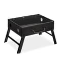 Miniatyrbild 1 av 6: Relaxdays liten campinggrill, 4 personers resegrill, hopfällbar stålgrill HxBxD: 23 x 42,5 x 26,5 cm, svart