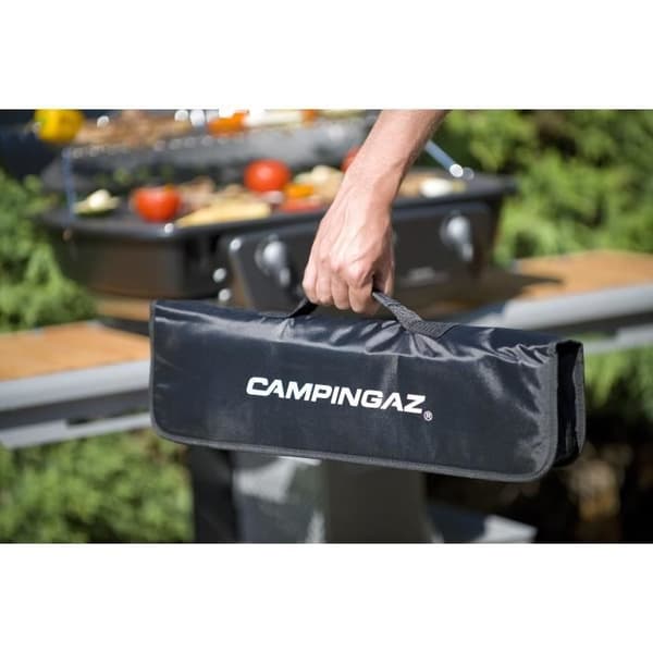 Grillset - CAMPINGAZ - Tygpåse med 5 redskap - Metall och trä - Svart