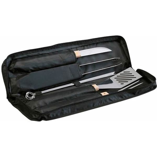 Grillset - CAMPINGAZ - Tygpåse med 5 redskap - Metall och trä - Svart
