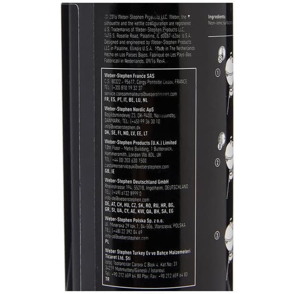Emaljerat stålrengöringsmedel - Weber - 300 ml - Tar bort mat- och fettrester
